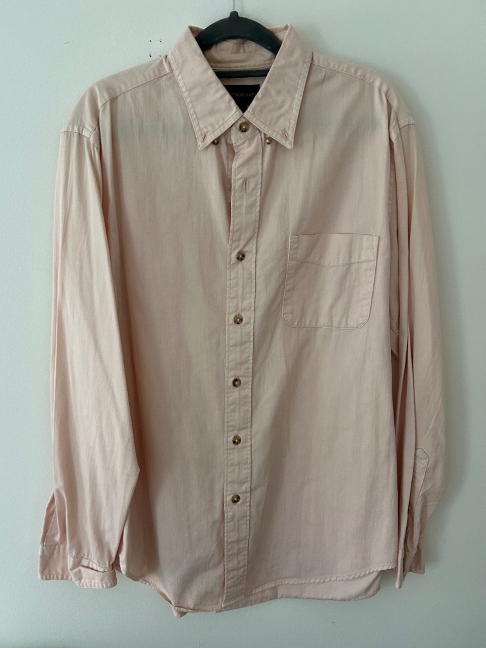 VINTAGE J Crew light pink OCBD
